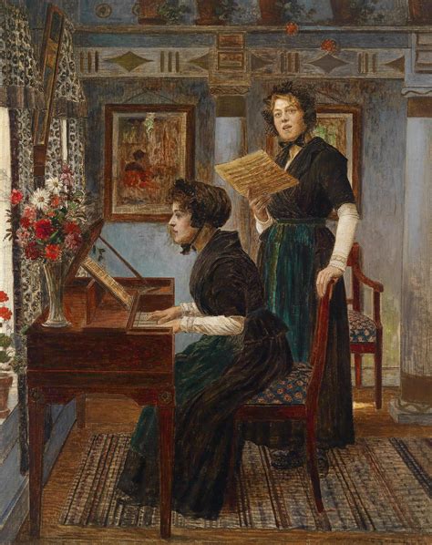 Books And Art Die Gesangsstunde C1900 Walther Firle German