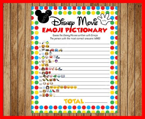 Free Printable Disney Movie Emoji Pictionary Quiz 57 Off