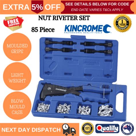 New Kincrome Piece Nut Riveter Set Best Setter Rivnut Moulded Grips