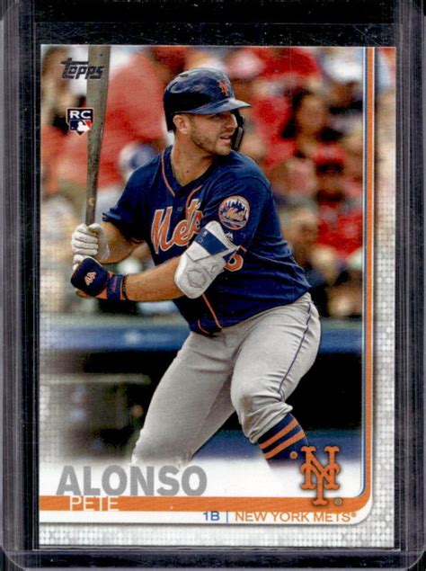 Topps Pete Alonso Rookie Card Rc Mets D Ebay