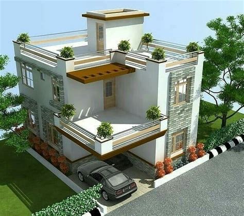 An Artist S Rendering Of A Two Story House With Cars Parked In The Driveway