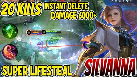 Silvana One Hit Build Full Damage Silvanna Best Build Mlbb