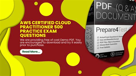 Aws Certified Cloud Practitioner 500 Practice Exam Questions