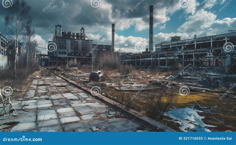 Chernobyl Disaster Ruins Of The City Stock Image Image Of Ukraine