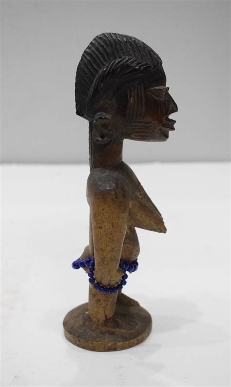 African Ibeji Female Statue Yoruba Nigeria