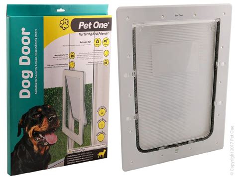 Pet One Dog Door For Glass And Screen Doors Dogs Up To 25kg Large Dog