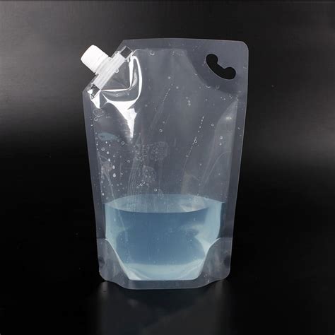 L All Clear Stand Up Spout Pouch Liquid Packaging Pouch Pcs