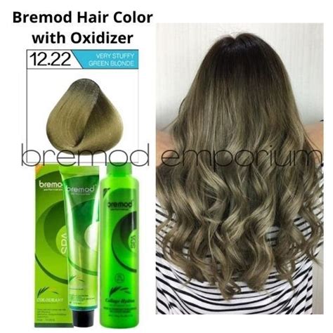 12 22 Very Stuffy Green Blonde Bremod Hair Color With Oxidizer Set