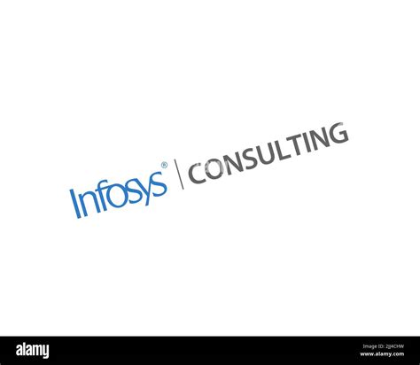 Infosys Consulting, rotated logo, white background Stock Photo - Alamy