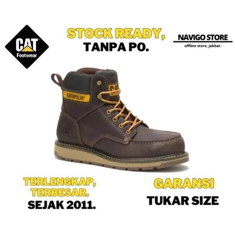 Jual Sepatu Safety Caterpillar Calibrate ST Brown Original Shopee