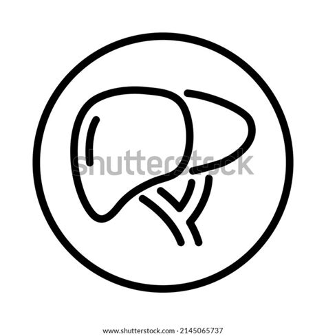 Icono De Hígado Humano Estilo De Vector De Stock Libre De Regalías 2145065737 Shutterstock