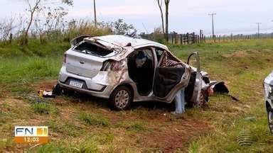 Fronteira Notícias 1ª Edição Motorista perde o controle da direção e