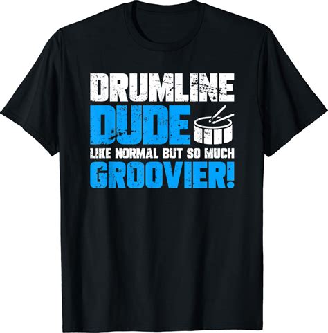 Funny Drumline Marching Band Drummer T Shirt Uk Fashion