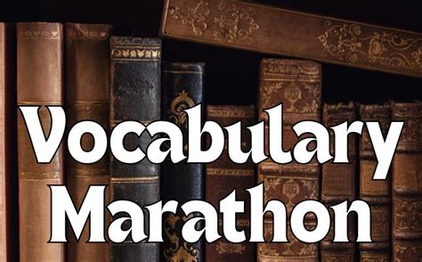 Quiz A New Vocabulary Marathon Vocabulary Quizzes