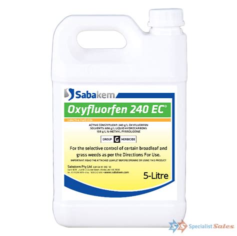 Sabakem Oxyfluorfen Ec Herbicide Specialist Sales