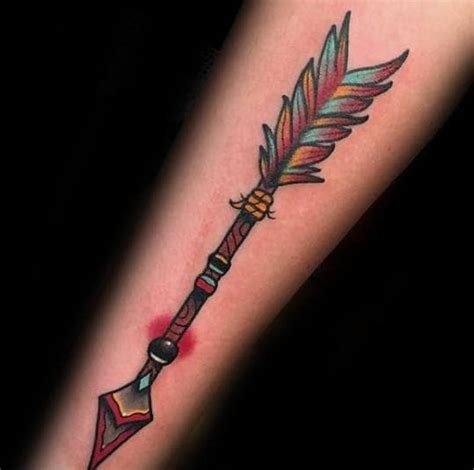 Indian Arrow Tattoo Forearm