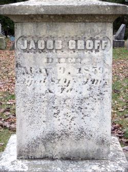 Jacob Groff 1778 1859 Mémorial Find a Grave