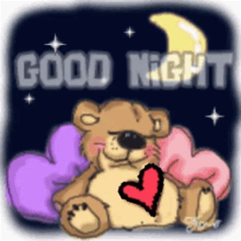 Good Night Teddy Bear GIF - Good Night Teddy Bear Heart - Discover ...