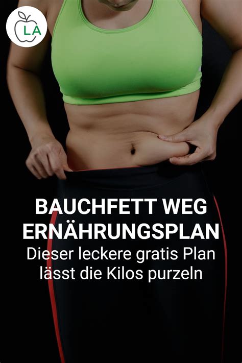 Ern Hrungsplan Zum Abnehmen Effektiver Di Tplan Gegen Bauchfett