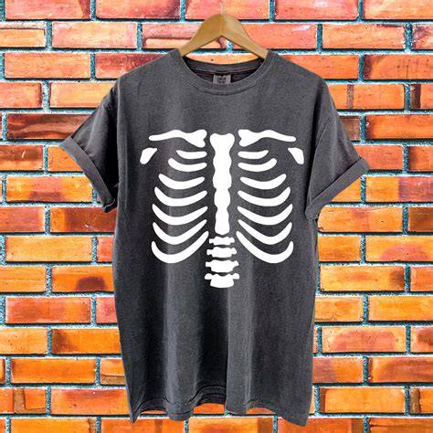 Skeleton Rib Cage Shirt Skeleton Shirt Halloween Shirt Skeleton Hand