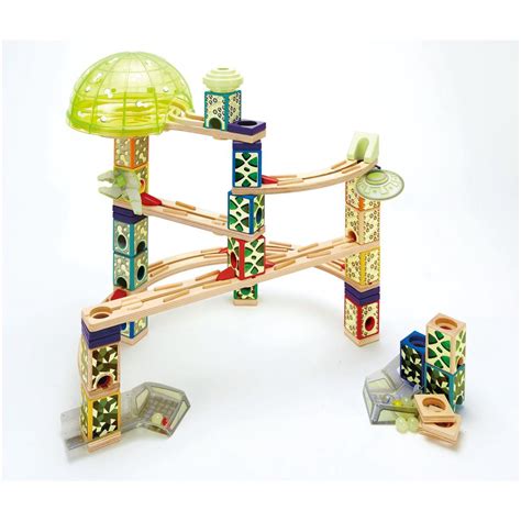 Hape Quadrilla Wooden Marble Run Set Space City Buy Online At The Nile