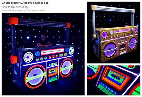 Event Booth Boombox Themed Dj Booth Drinks Bar