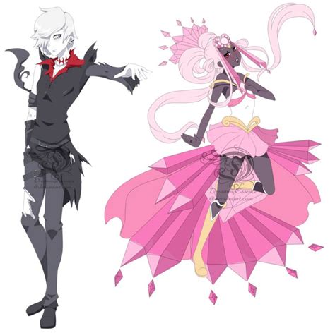 Diancie And Darkrai Gijinka By Dreamingessence On Deviantart Pokemon