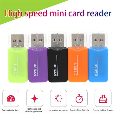 Usb 2 0 Tf Card Reader Universal Flash Memory Card Reader Mini Portable Adapter For Computer