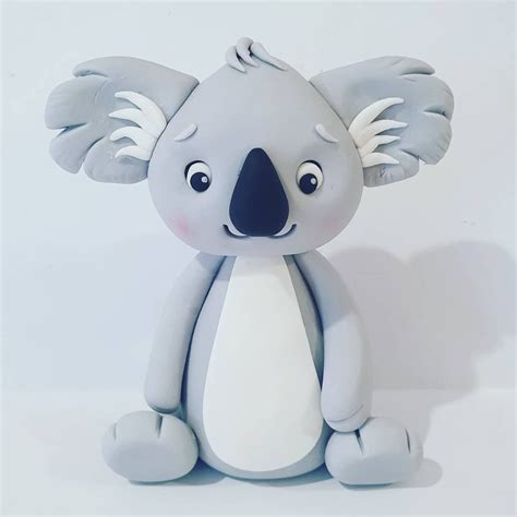 Koala Australiana Fondant Cake Topper Etsy Australia