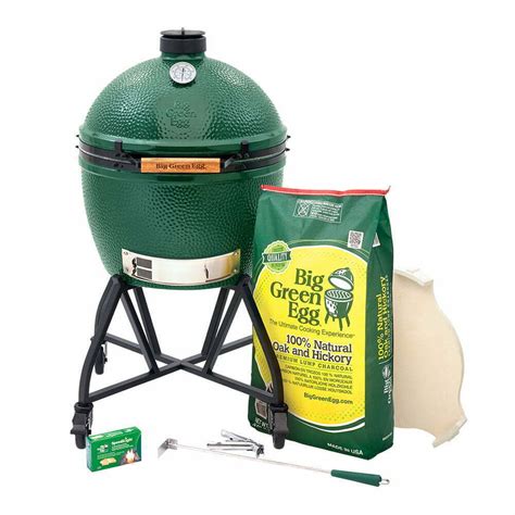 Big Green Egg Large Ceramic Grill Integrated Nest Bundle My Slice