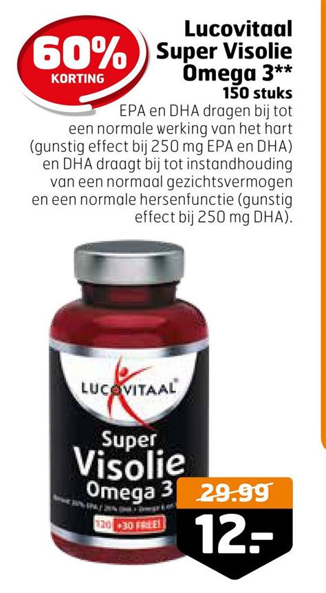 Lucovitaal Super Visolie Omega Aanbieding Bij Trekpleister