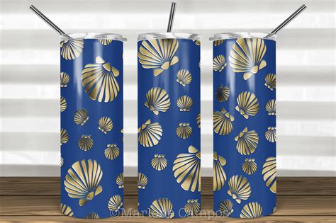 Sea Shell Skinny Tumbler Sublimation 20o Graphic By Paperart Bymc