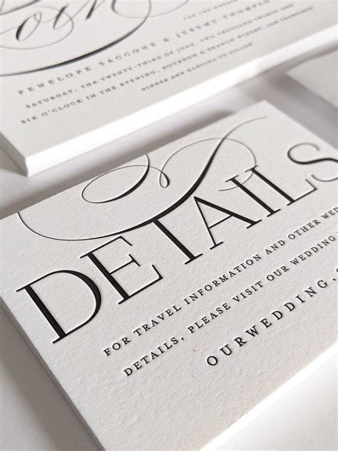 Letterpress Wedding Invitations