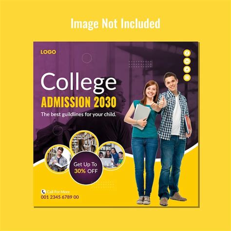 Premium Psd School Admission Social Media Banner Design