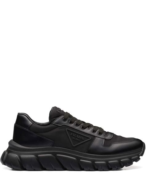 Prada Triangle Logo low-top Sneakers - Farfetch