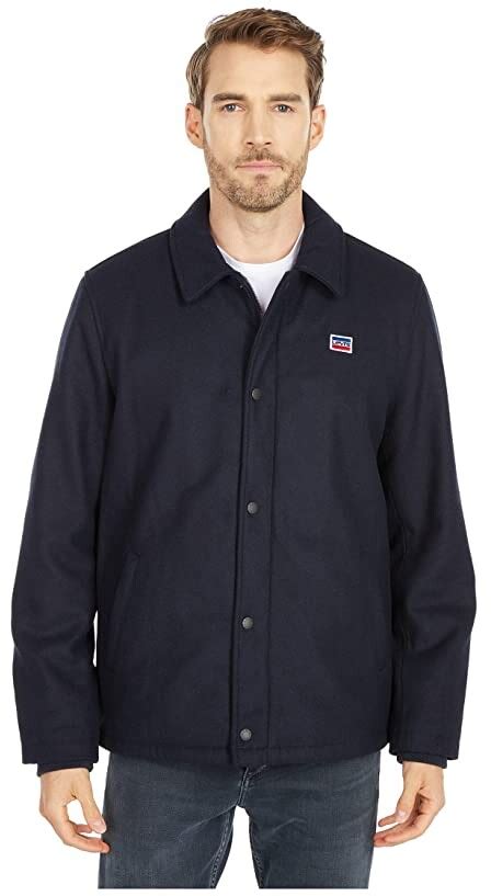 Levis Wool Blend Sherpa Lined Coaches Jacket Shopstyle