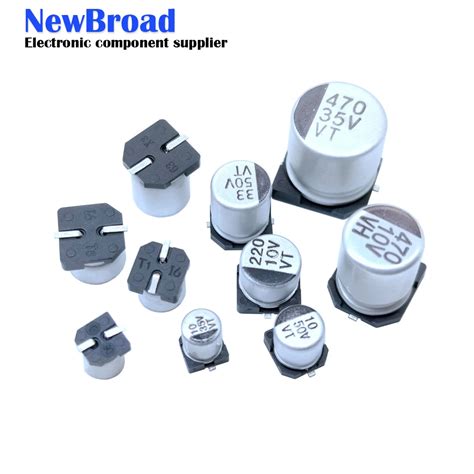 10pcs Lot Smd Electrolytic Capacitor 2 5v 4v 6 3v 10v 16v 25v 50v 100v