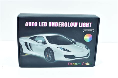 Qeedon 6pcs Car Underglow Light Kit Remote App Control Flexible Dream