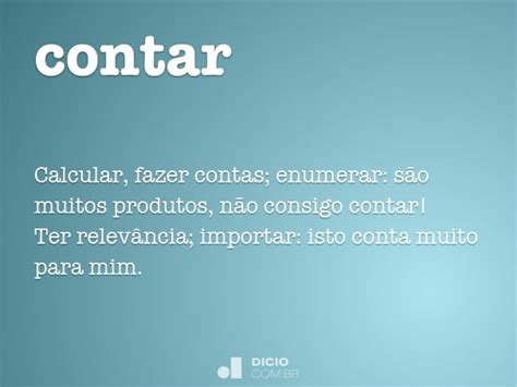 contar dicio dicionario  de portugues