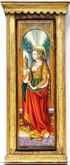 Juan Manuel Ayala 20th Century Retablo De María Magdalena