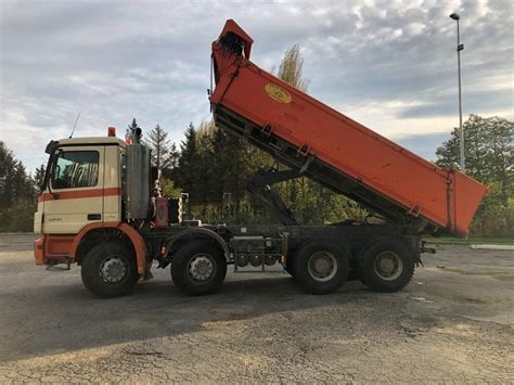 Camion Tracteur Mercedes Actros 3241 8x4 Bi Benne Hydraulique Rouge