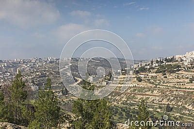 Panorama From Shepherd S Field Beit Sahour East Of Bethlehem Royalty