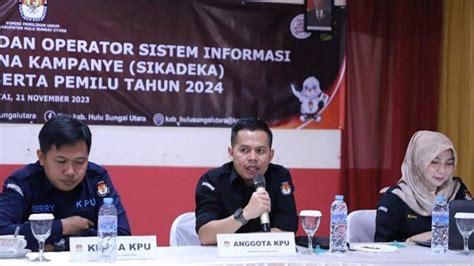 Bantu Parpol Laporkan Dana Kampanye Kpu Hsu Bekali Peserta Pemilu 2024