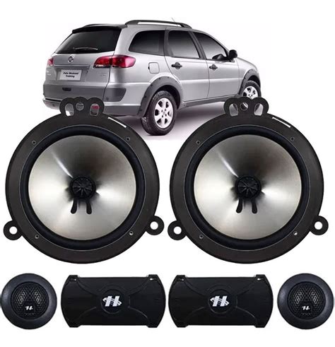 Kit Vias Fiat Palio Weekend Falante Polegadas W Rms