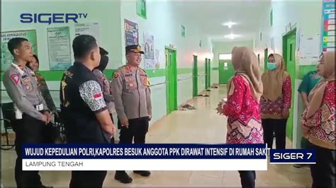 Wujud Kepedulian Polri Kapolres Besuk Anggota Ppk Dirawat Intensif Di