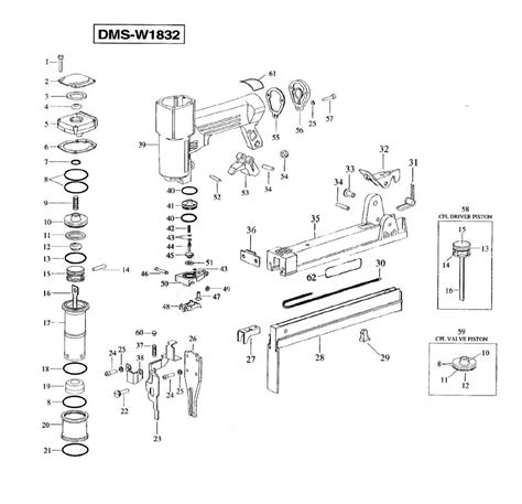 Buy Duo Fast Dms W1832 Narrow Crown Fine Wire Stapler Replacement Tool