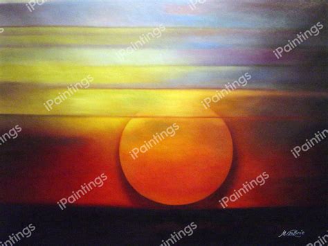 Abstract Sunset Painting by Our Originals Reproduction | iPaintings.com