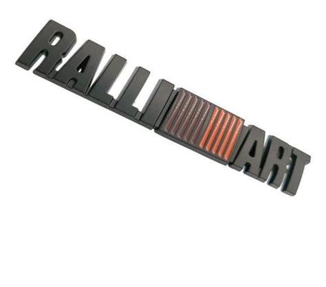 1 Emblema Ralliart Mitsubishi Lancer Asx Evo Triton Traseiro Stickkar