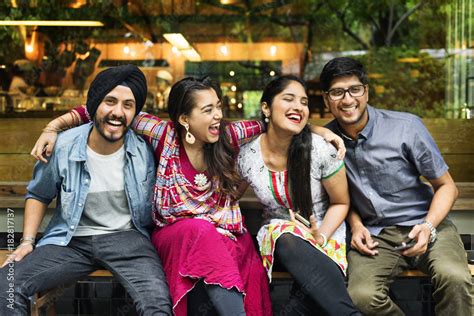 Group Of Indian People Stock Photo Adobe Stock