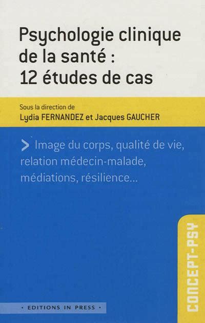 Psychologie De La Sant Tudes De Cas Image Du Corps Qualite De